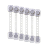 Dreambaby Twist 'N Lock Multi - Purpose Safety Latch Polybag Pack of 6 - White & Grey - ebebek - Black Friday