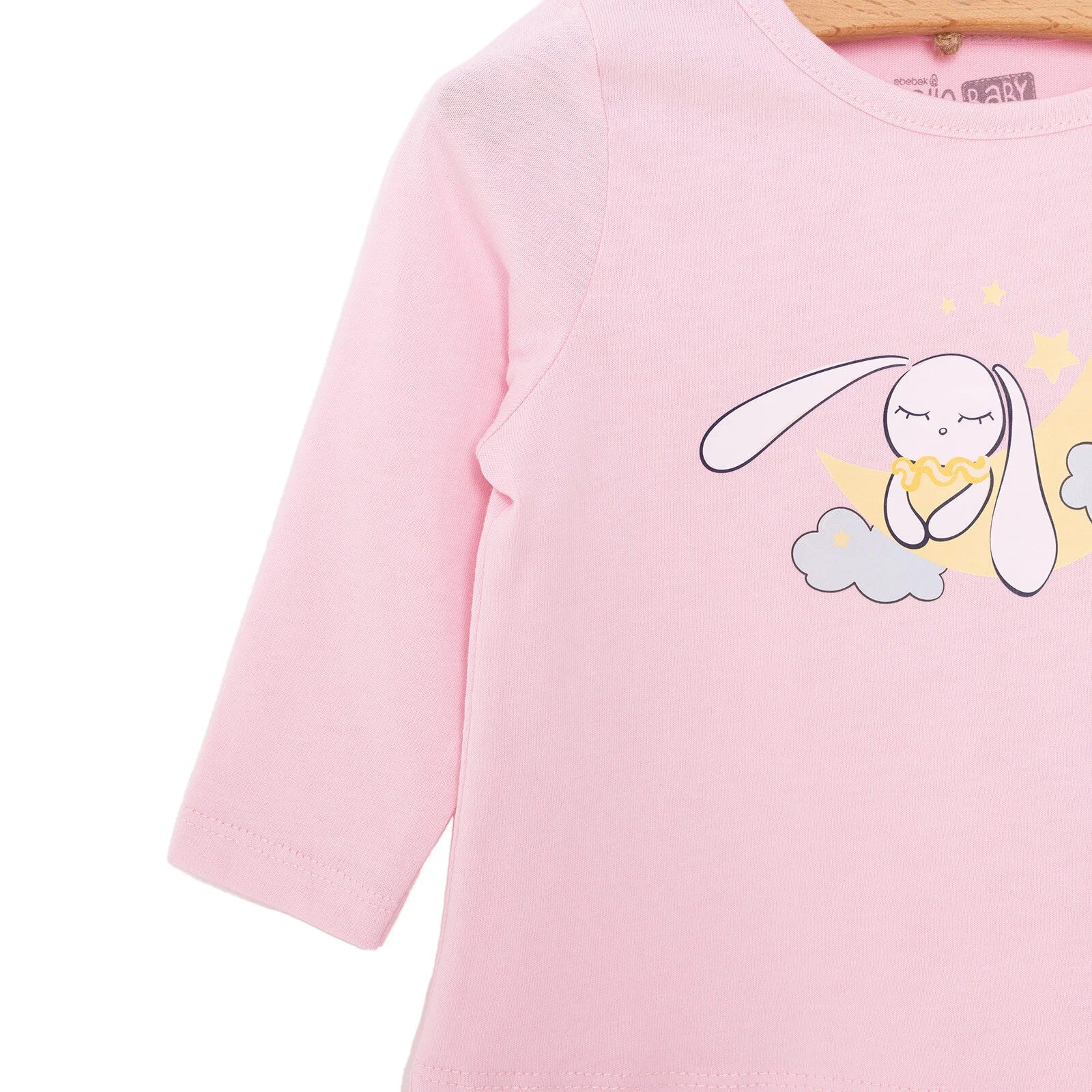 HelloBaby Girl Long Sleeve Pyjamas Set - Light Pink - ebebek - Black Friday