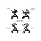 Kinderkraft Esme 3 - in - 1 Travel System with Mink Pro Car Seat - Moonlight Grey Moonlight Grey - ebebek - Christmas