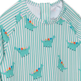 Baby Boy Swimsuit Dinosaur Print - Green Green - ebebek
