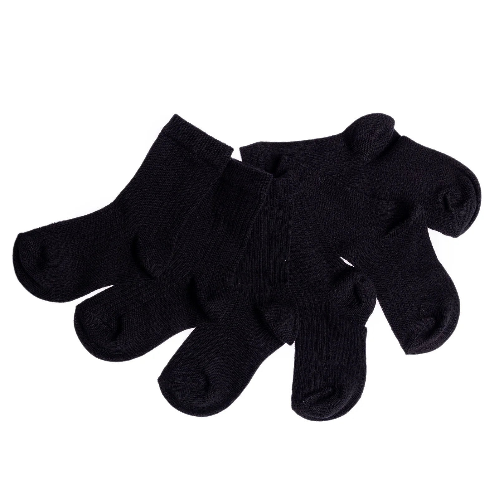 HelloBaby Unisex Socks 3 Pcs - Black - ebebek - Black Friday