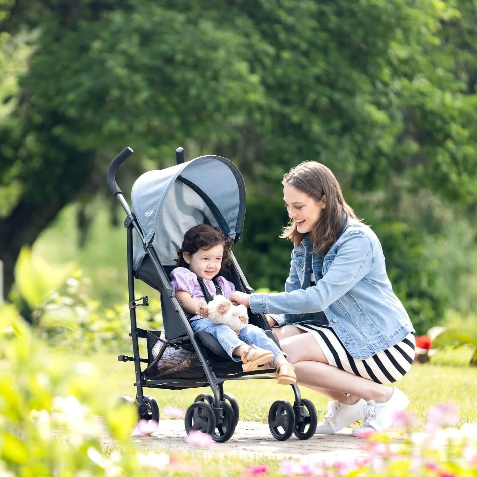 Graco EZLite Lightweight Travel Stroller - Stormy - ebebek - Black Friday