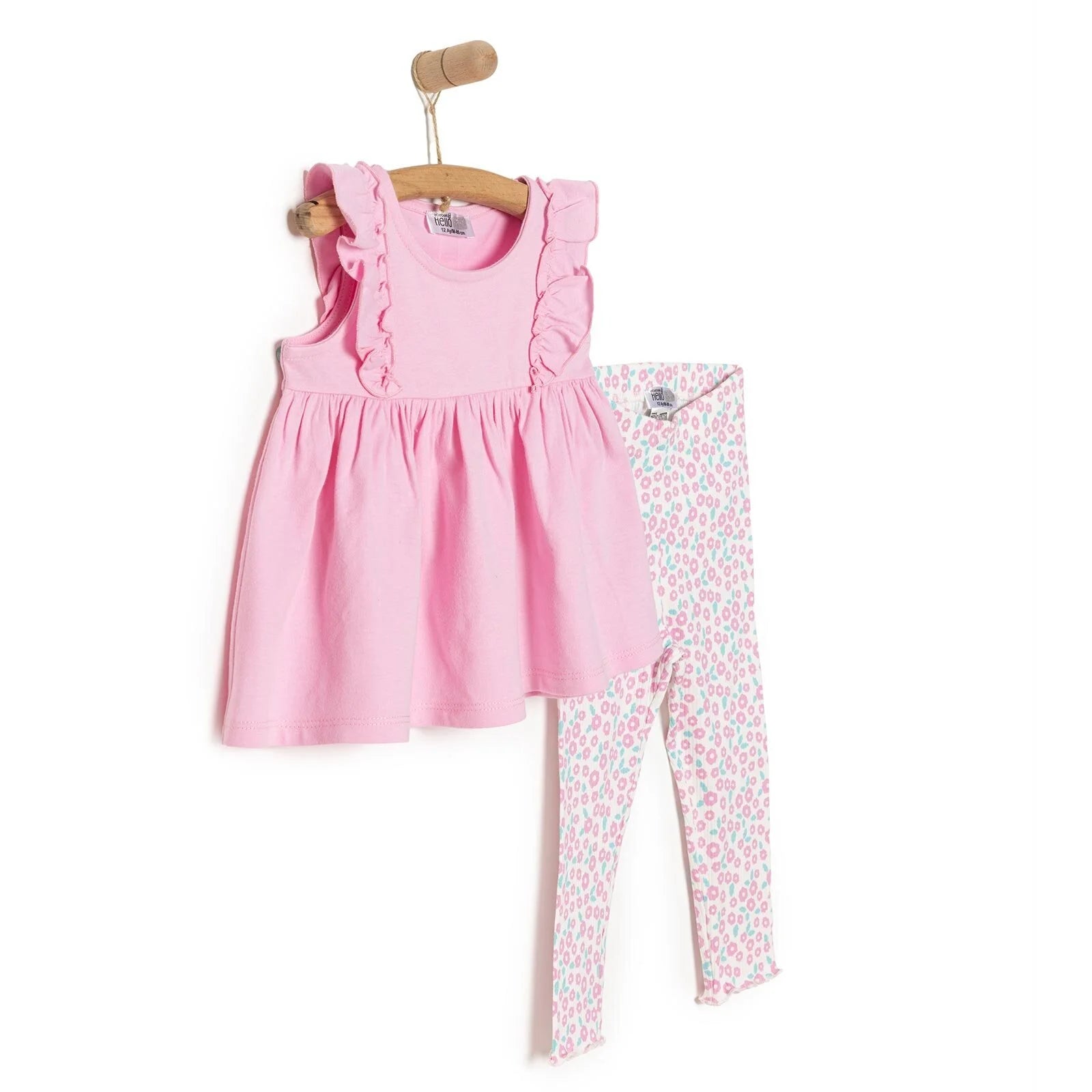 HelloBaby Baby Girl Tight & T-shirt - Mauve - ebebek - Black Friday