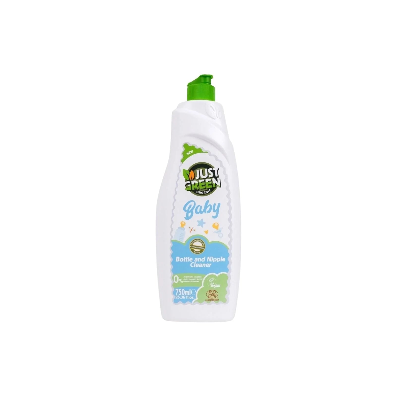 Just Green Organic Baby Bottle & Nipple Cleaner 750ml - ebebek - Black Friday
