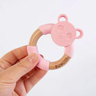 Belo&Me Penny Panda Animal Wood Teether 3+ months - Pink - ebebek - Black Friday