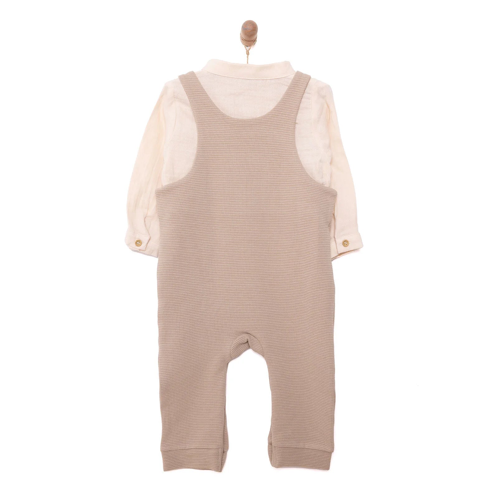 Cassiope Newborn Dungarees Set - Beige - ebebek - Black Friday