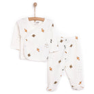 HelloBaby Boy Wrapover Top - Footed Bottom - Ecru - ebebek - Black Friday