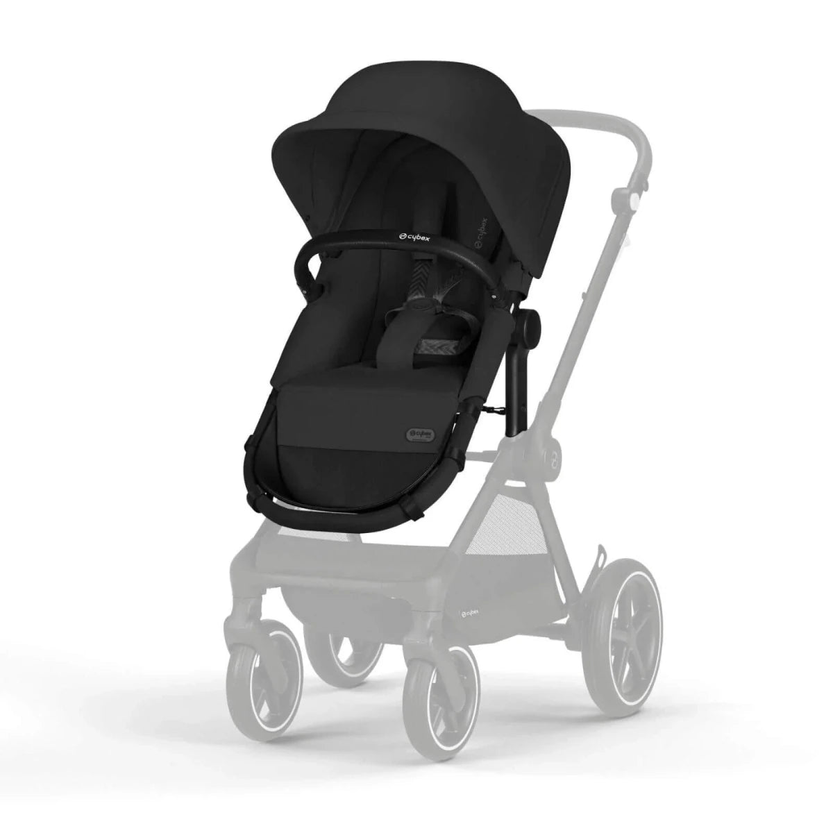 Cybex EOS Lux Silver 2 - in - 1 Pushchair - Moon Black Moon Black - ebebek