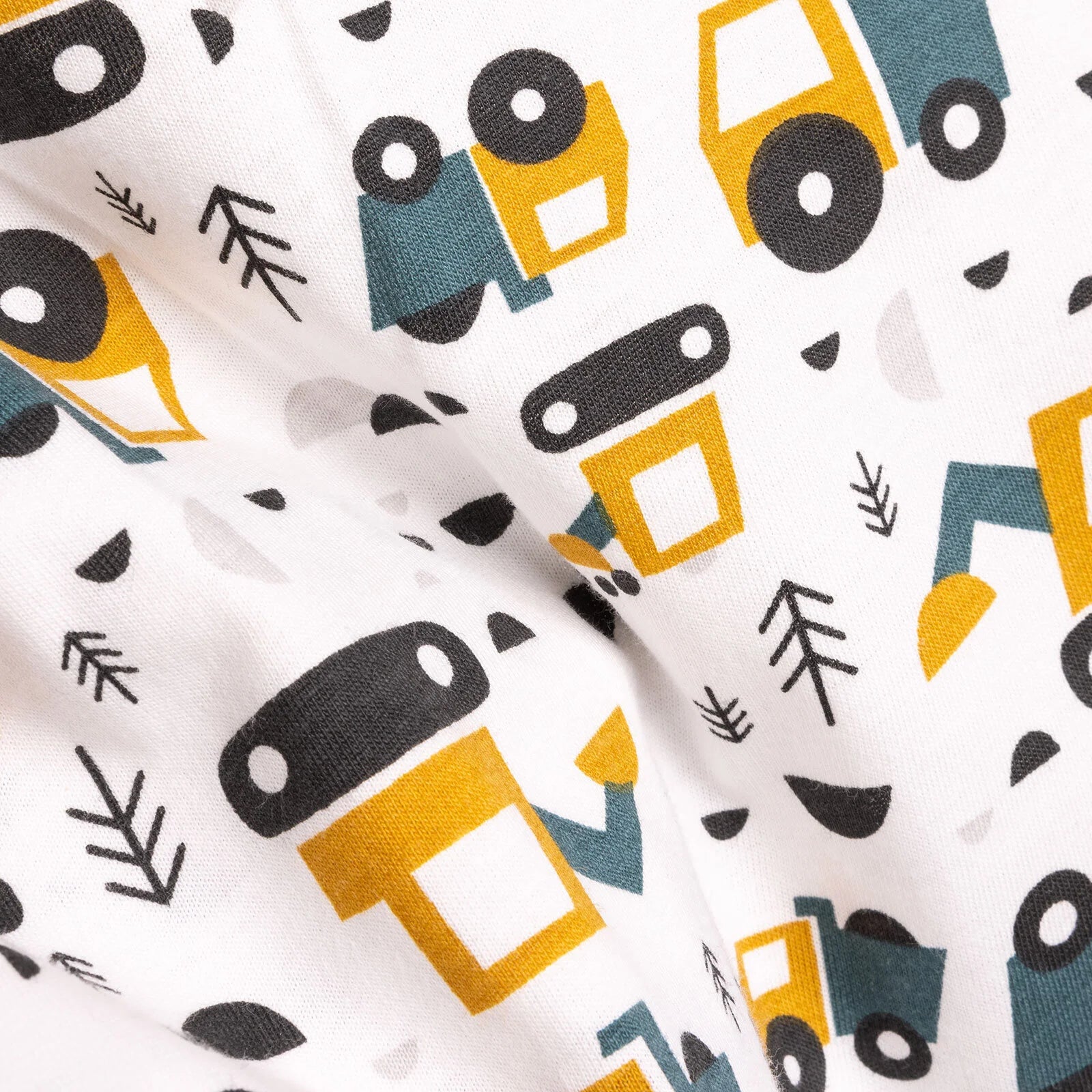 HelloBaby Baby Boy Short Sleeve Pyjamas Set - Ecru - ebebek - Black Friday