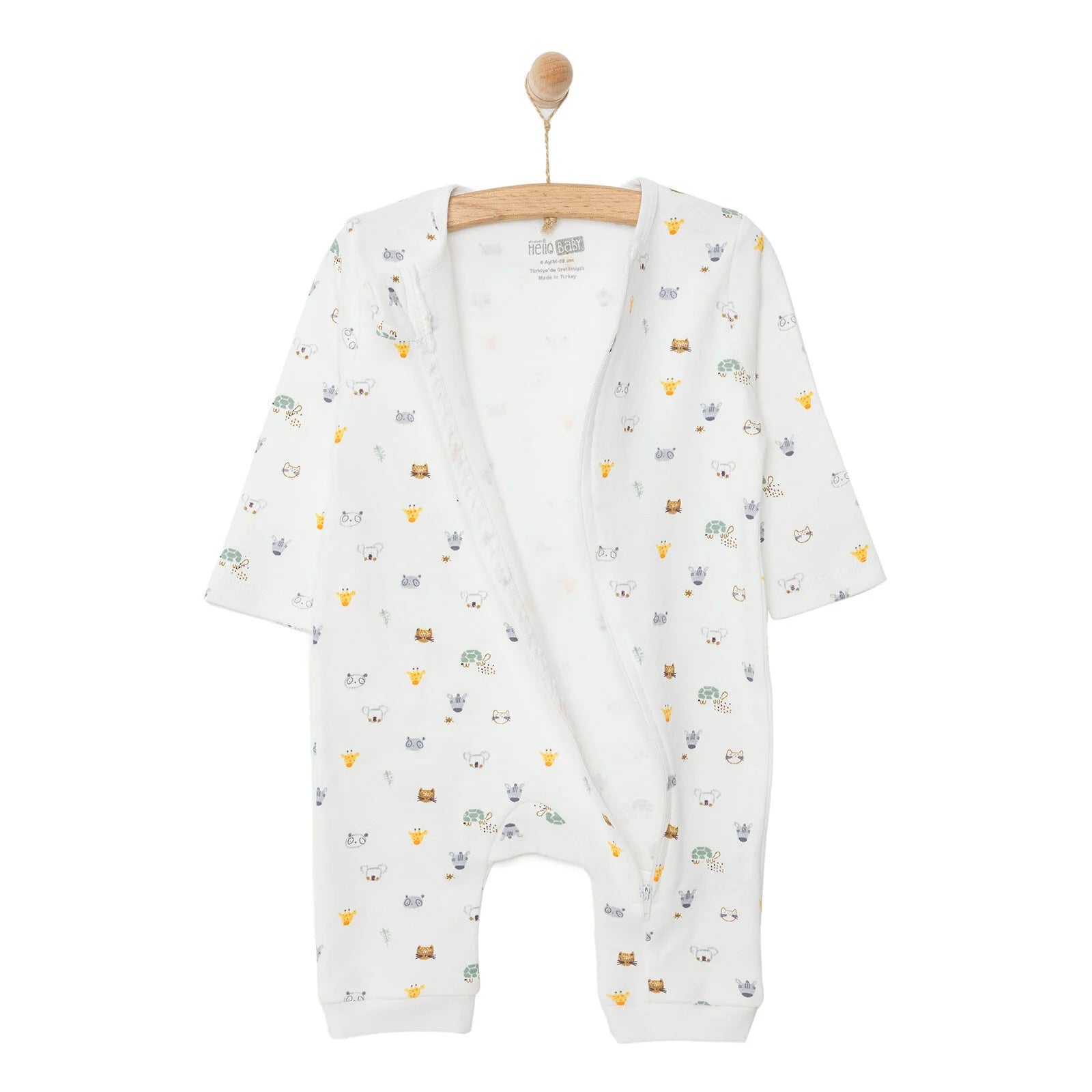 HelloBaby Newborn Unisex Jumpsuit - Ecru - ebebek - Black Friday