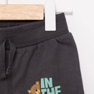 HelloBaby Basic Bear Printed Low Raised Joggers - Anthracite - ebebek - Black Friday