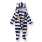 HelloBaby Newborn Polar Footed Jumpsuit - Navy Printed - ebebek - Black Friday