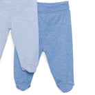 HelloBaby Unisex 2 Piece Footed Bottom - Blue - ebebek - Black Friday