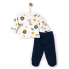 HelloBaby Boy Wrapover Top - Footed Bottom - Ecru - ebebek - Black Friday