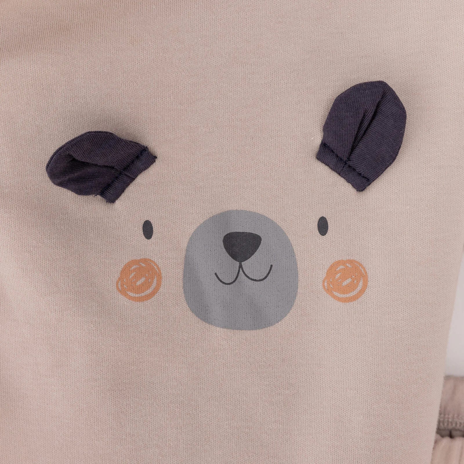HelloBaby Newborn Organic Wrapover Top - Hat Footed Set - Mink - ebebek - Black Friday