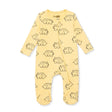 HelloBaby Boys Footed Sleepsuit Dinosaur Print Zip Fastening Crew Neck Full Length Long Sleeve - Orange Orange - ebebek