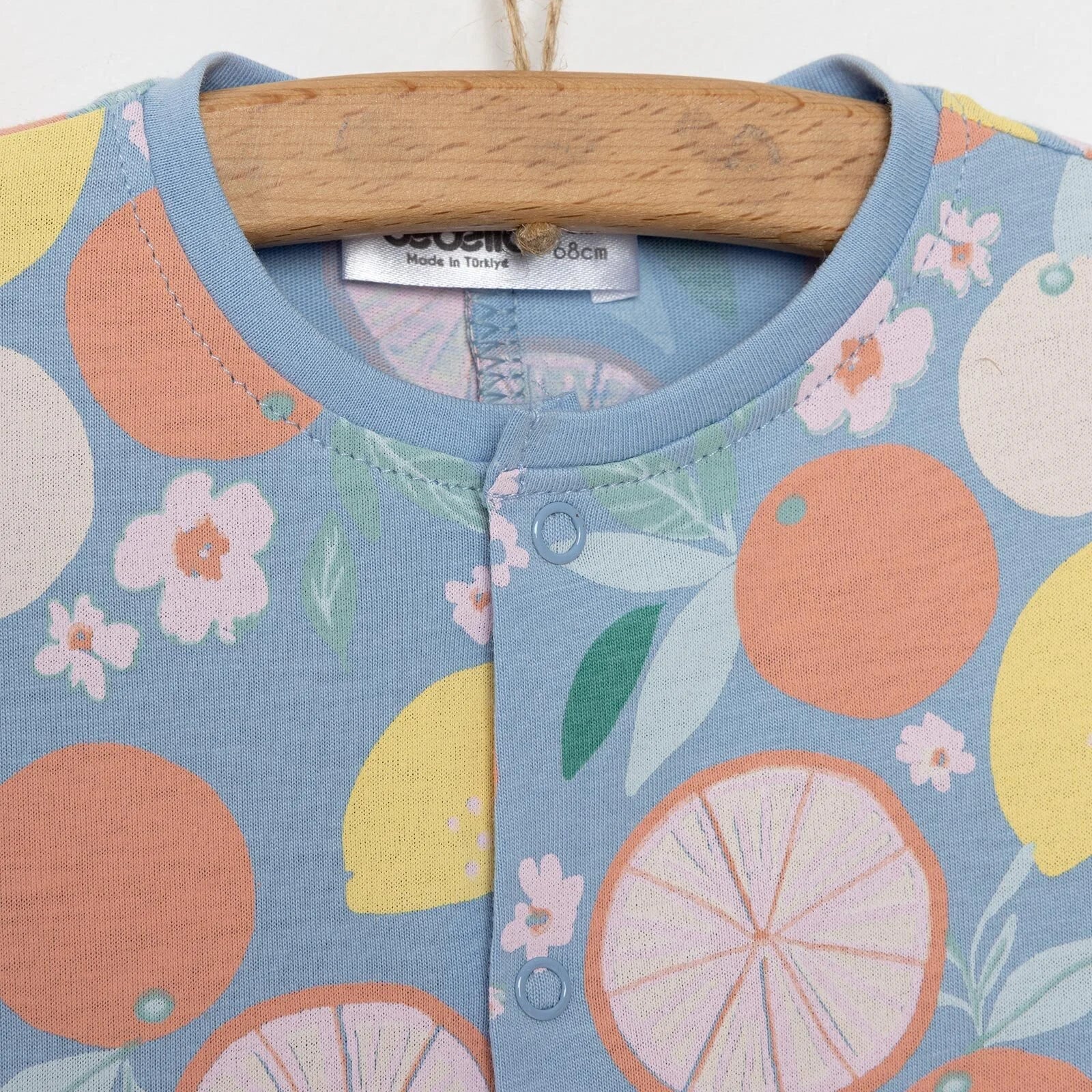 Bebetto Newborn Aloha Short Overalls - Light Blue - ebebek - Black Friday