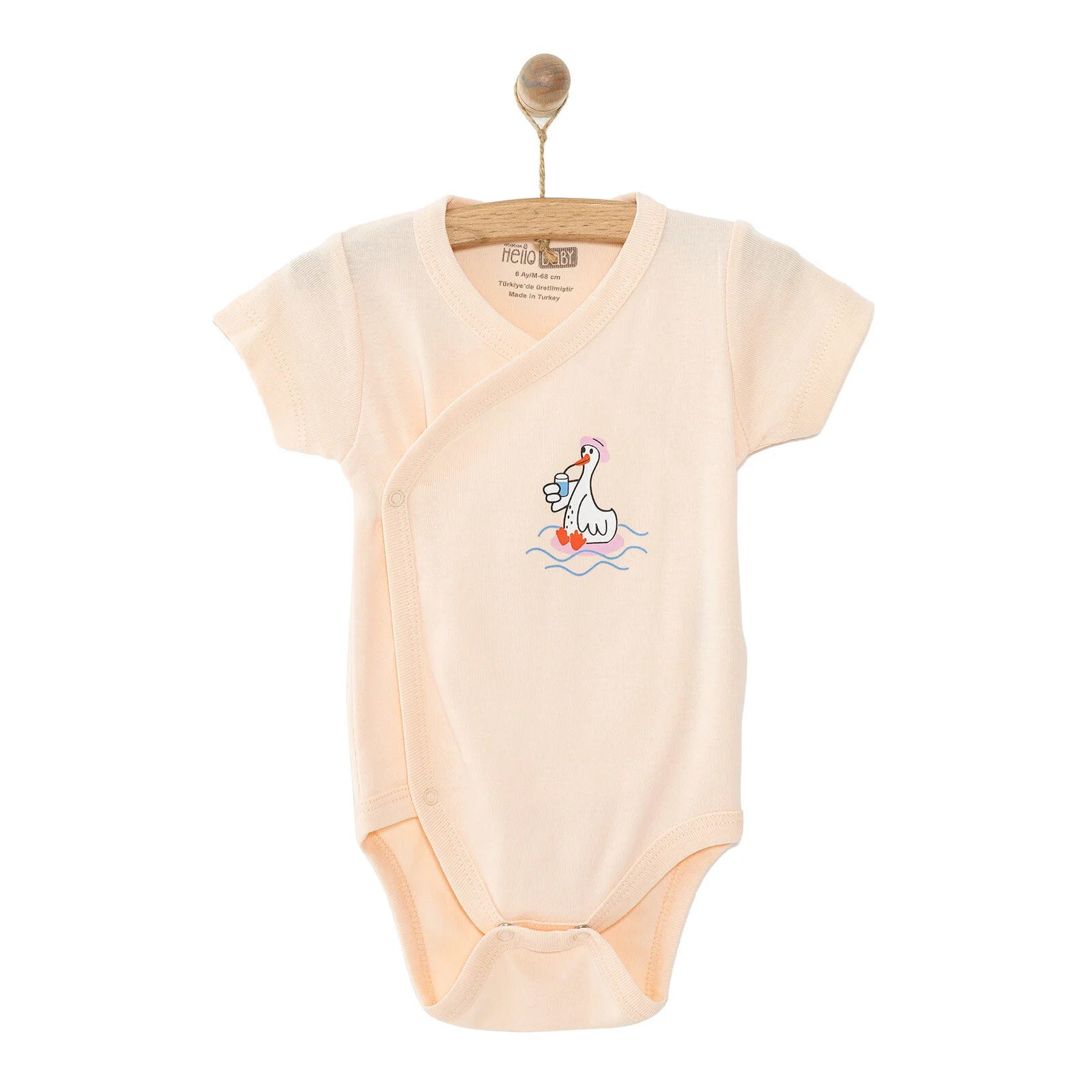 HelloBaby Newborn Short Sleeve Body - Salmon - ebebek - Black Friday