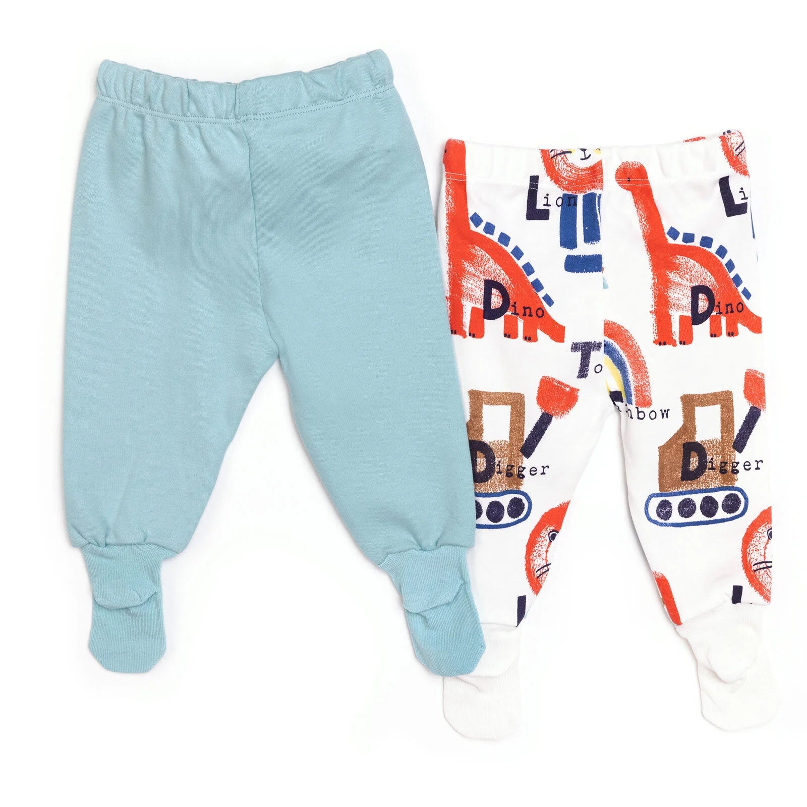 HelloBaby Baby Boy 2 Pcs Footed Bottom - Ecru - ebebek - Black Friday