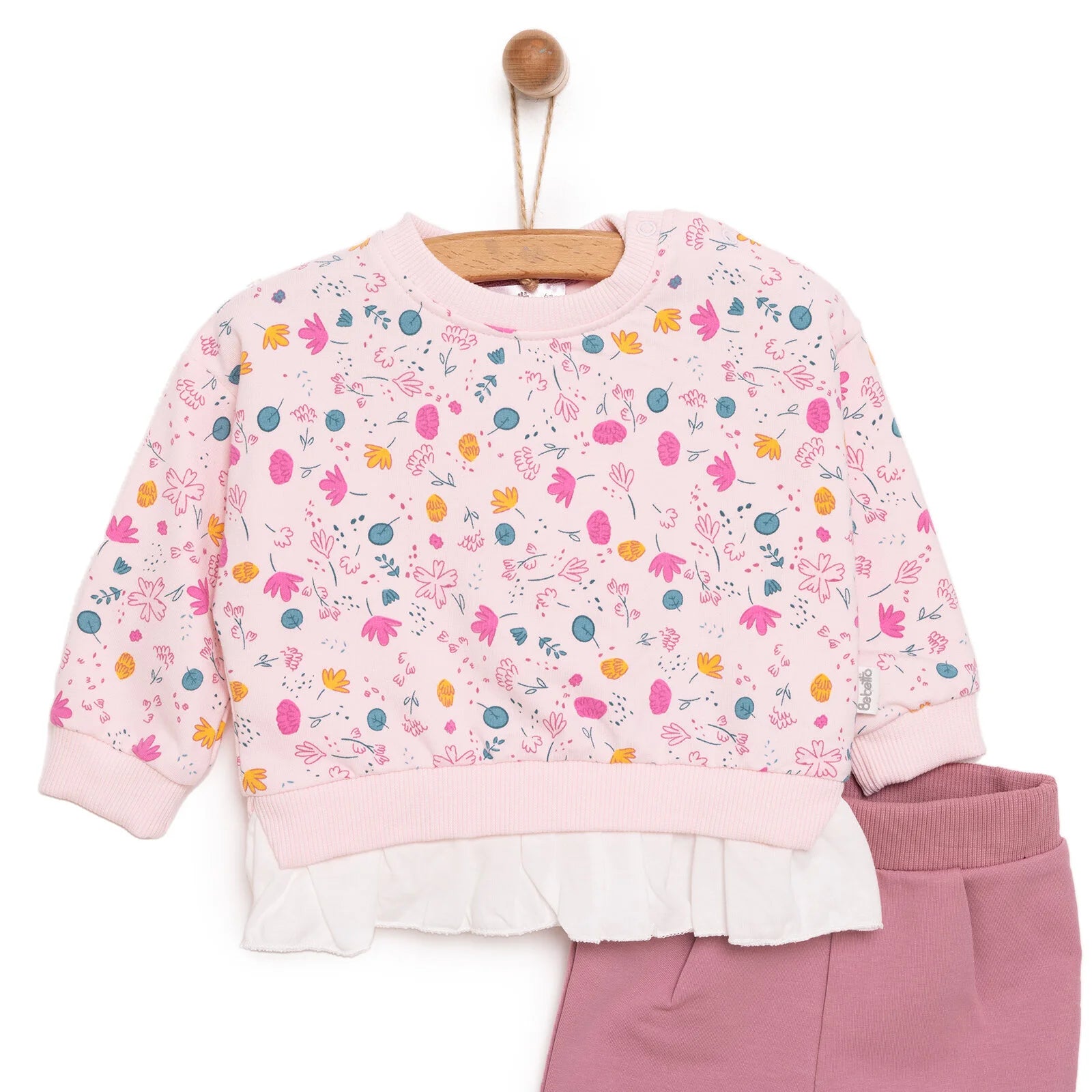 Bebetto Little Lady Girl Sweatshirt - Leggings - Pink - ebebek - Black Friday