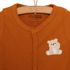 HelloBaby Newborn Boy Footed Jumpsuit - Dark Orange - ebebek - Black Friday