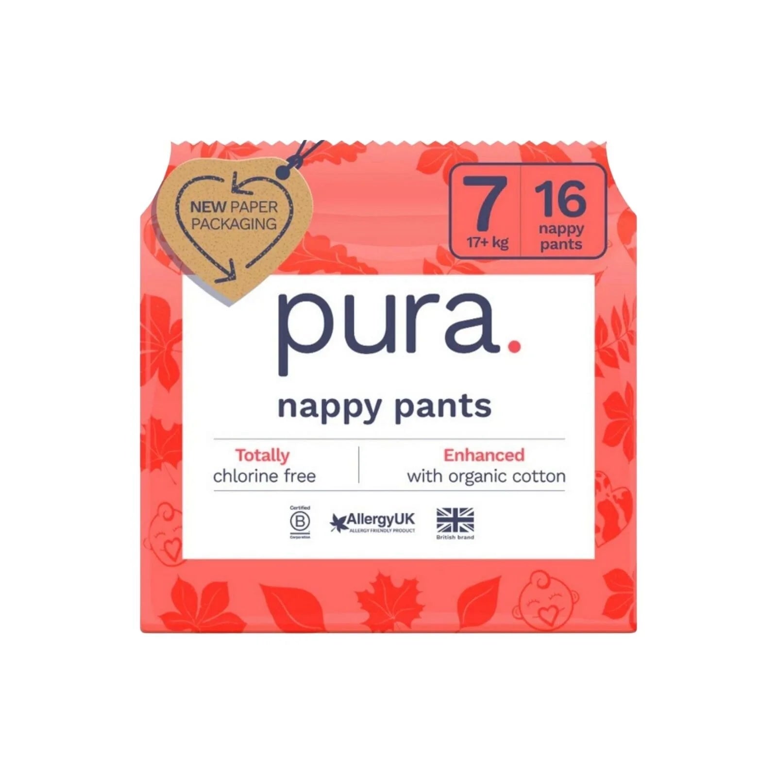 Pura Eco Nappy Pants Size 7 - 16 nappies - ebebek - Black Friday