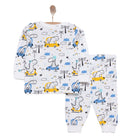 HelloBaby Boy Long Sleeve Pyjamas Set - White - ebebek - Black Friday