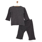 HelloBaby Girl Long Sleeve Pyjamas Set - Dark Grey - ebebek - Black Friday