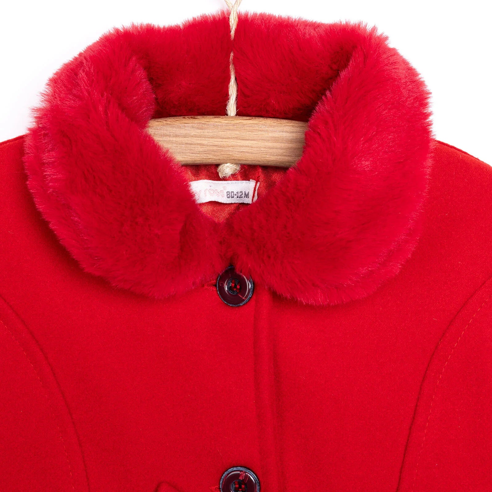 Baby Rose Girl Coat - Red - ebebek - Black Friday
