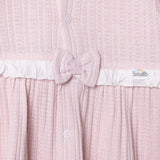 Bebetto Girls Dress Snap Fastening Sweet Princess Frill Neck Long Sleeve - Pink Pink - ebebek