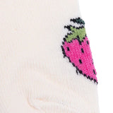 HelloBaby Girls 3 - Pack Ankle Socks Strawberry Print - Ecru Ecru - ebebek