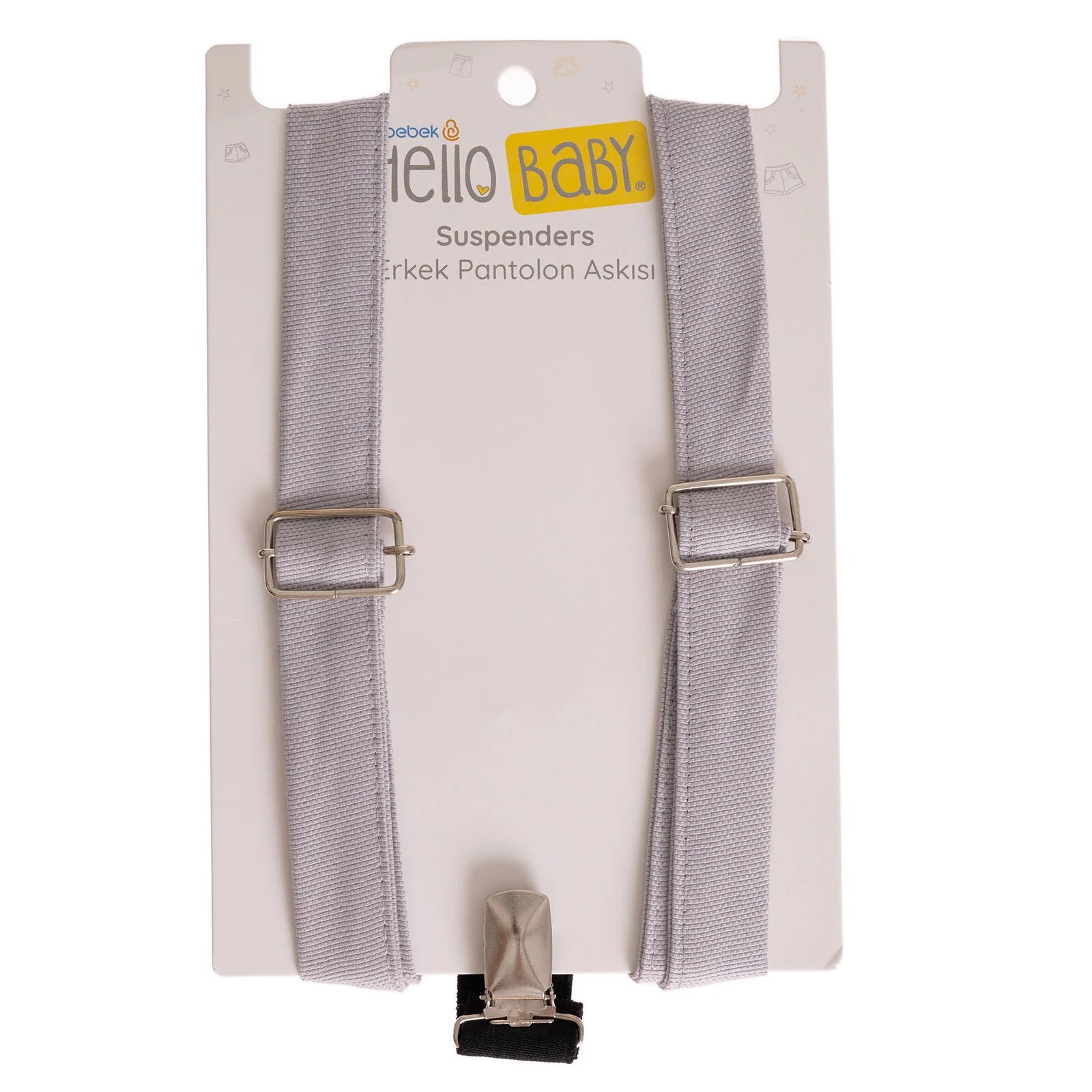 HelloBaby Baby Boy Suspenders - Grey - ebebek - Black Friday