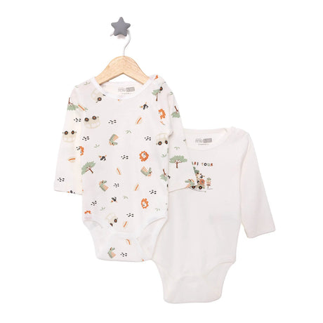 HelloBaby Baby Boy Long Sleeve Body 2 pcs - Beige - ebebek - Black Friday