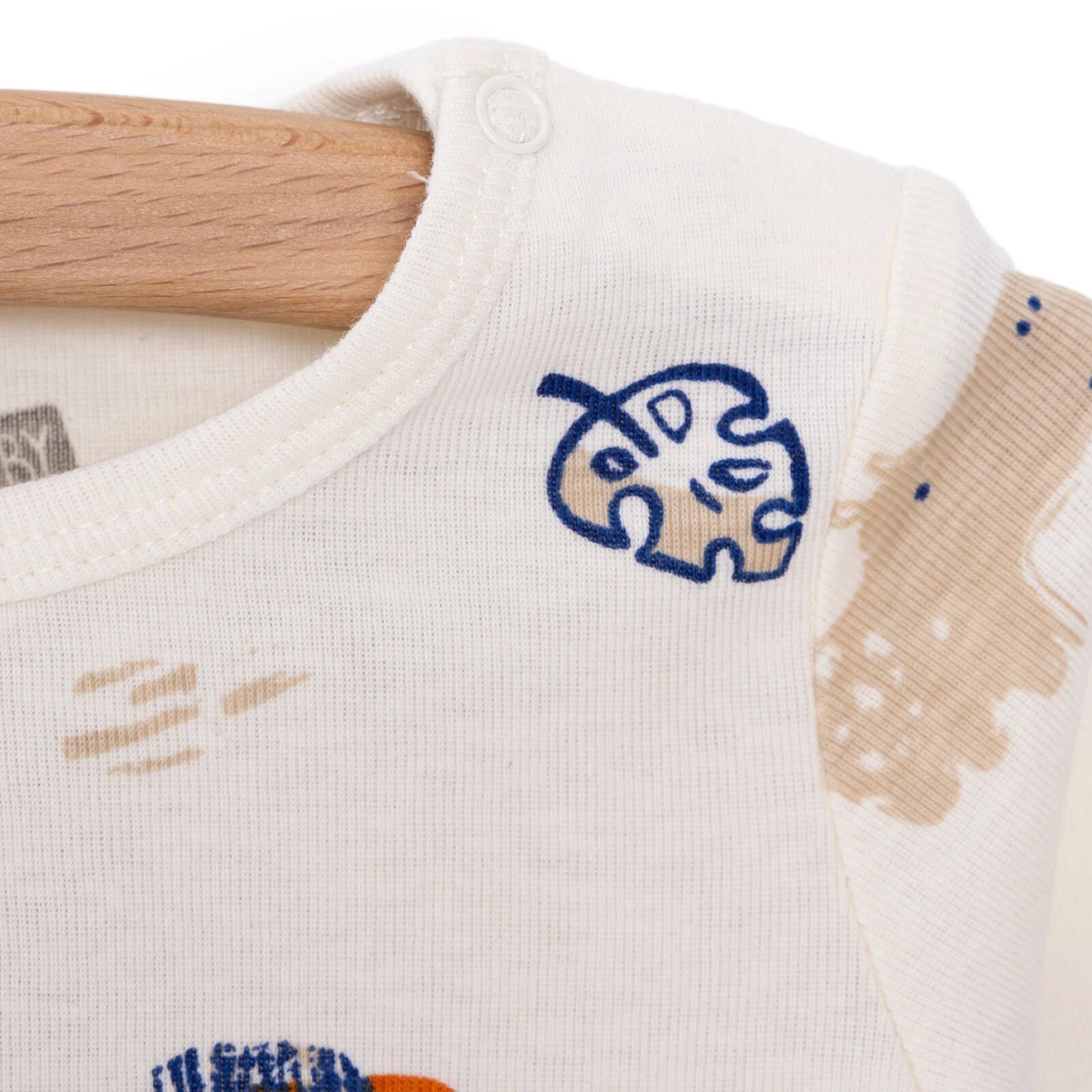 HelloBaby Boy Long Sleeve Bodysuit - Beige - ebebek - Black Friday