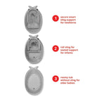 Skip Hop Moby Smart Sling 3 - Stage Baby Bath Tub - Grey - ebebek - Black Friday