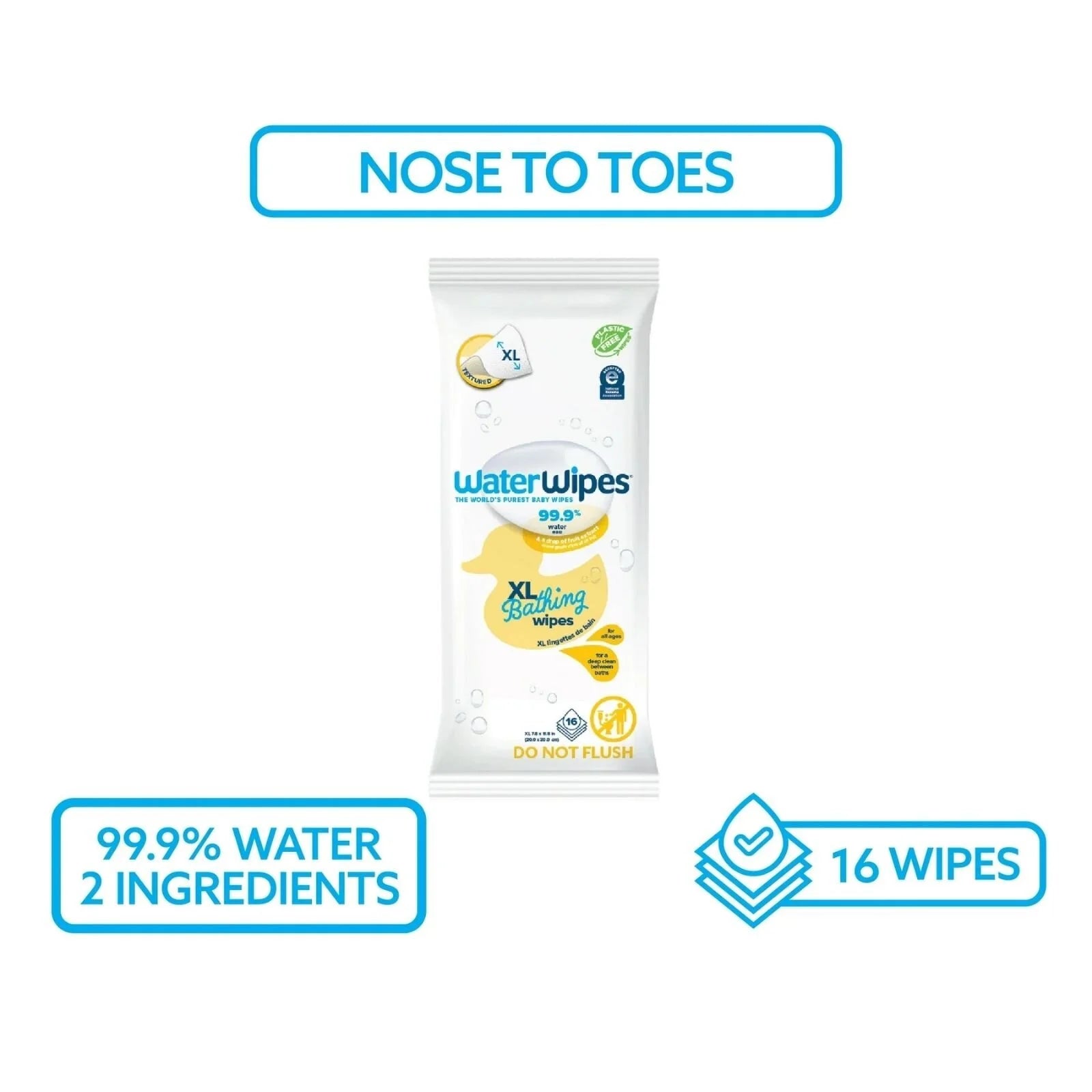 WaterWipes XL Bathing Wipes 16 pcs - ebebek - Black Friday