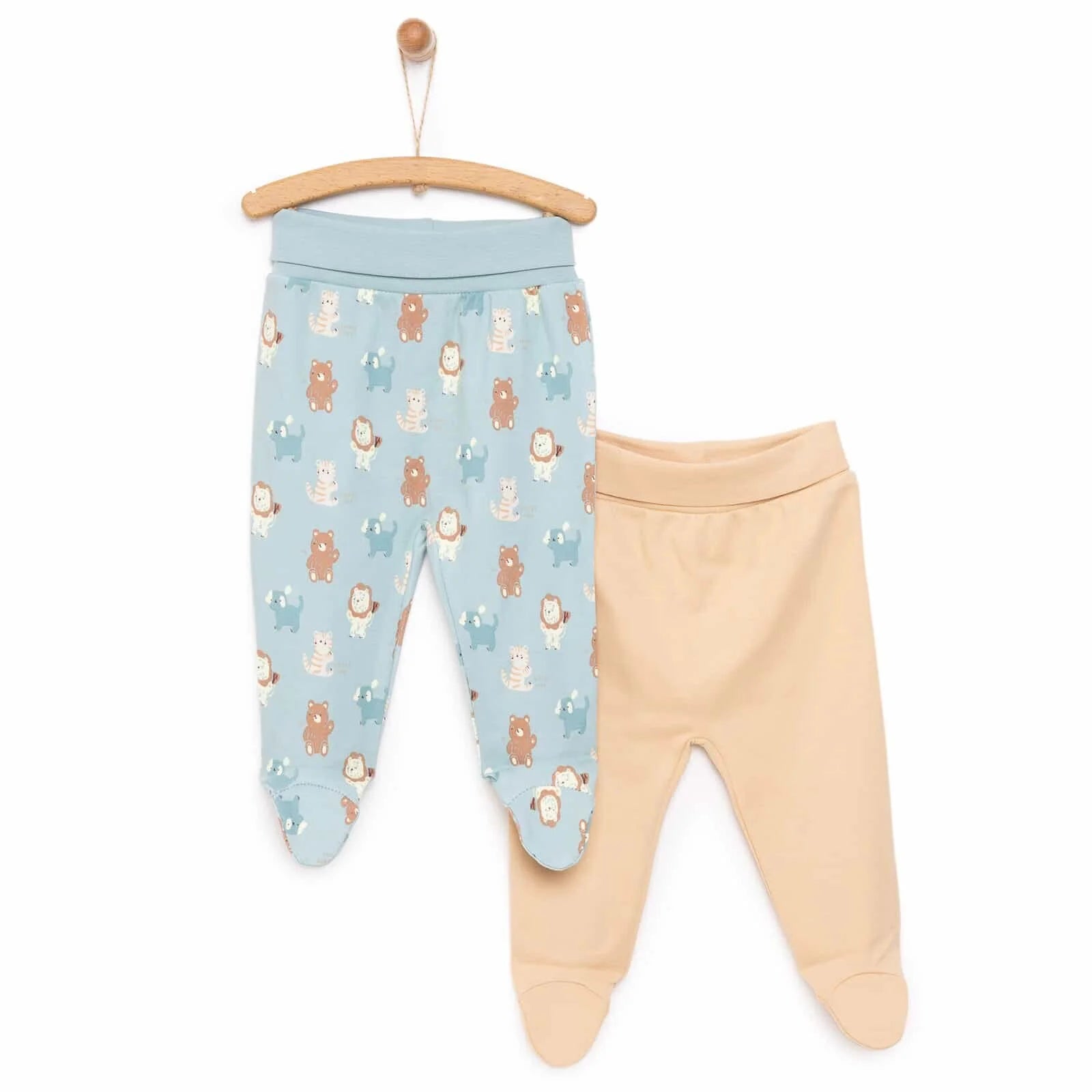 HelloBaby Boy 2 Piece Footed Bottom - Dark Mint - ebebek - Black Friday