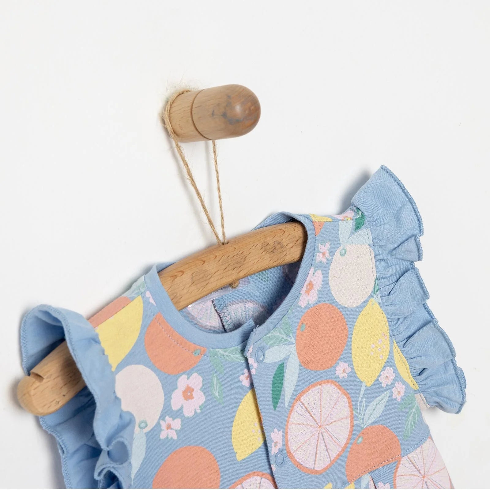 Bebetto Newborn Aloha Short Overalls - Light Blue - ebebek - Black Friday