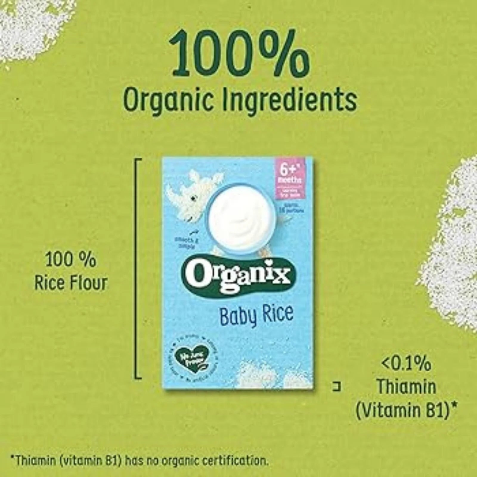 Organix Baby Rice 6+ months 100g - ebebek - Black Friday