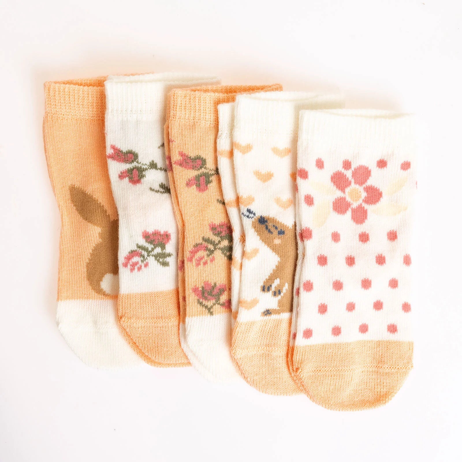 Be Cool Baby Girl Pack of 5 Socks - Salmon - ebebek - Black Friday