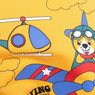 HelloBaby Baby Boy Basic Helicopter Patterned Sweatshirt - Dark Yellow - ebebek - Black Friday