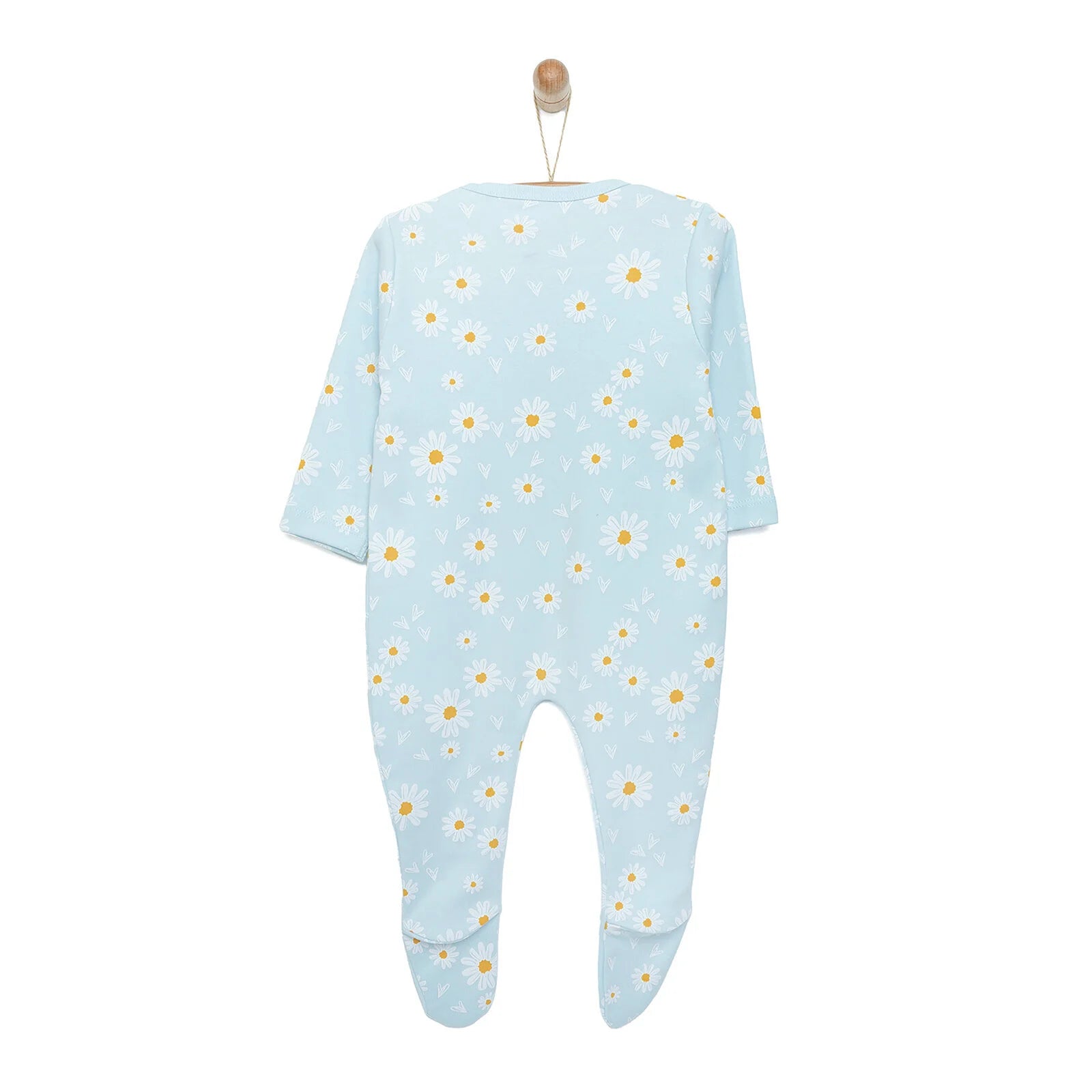 HelloBaby Newborn Footed Jumpsuit - Light Blue - ebebek - Black Friday