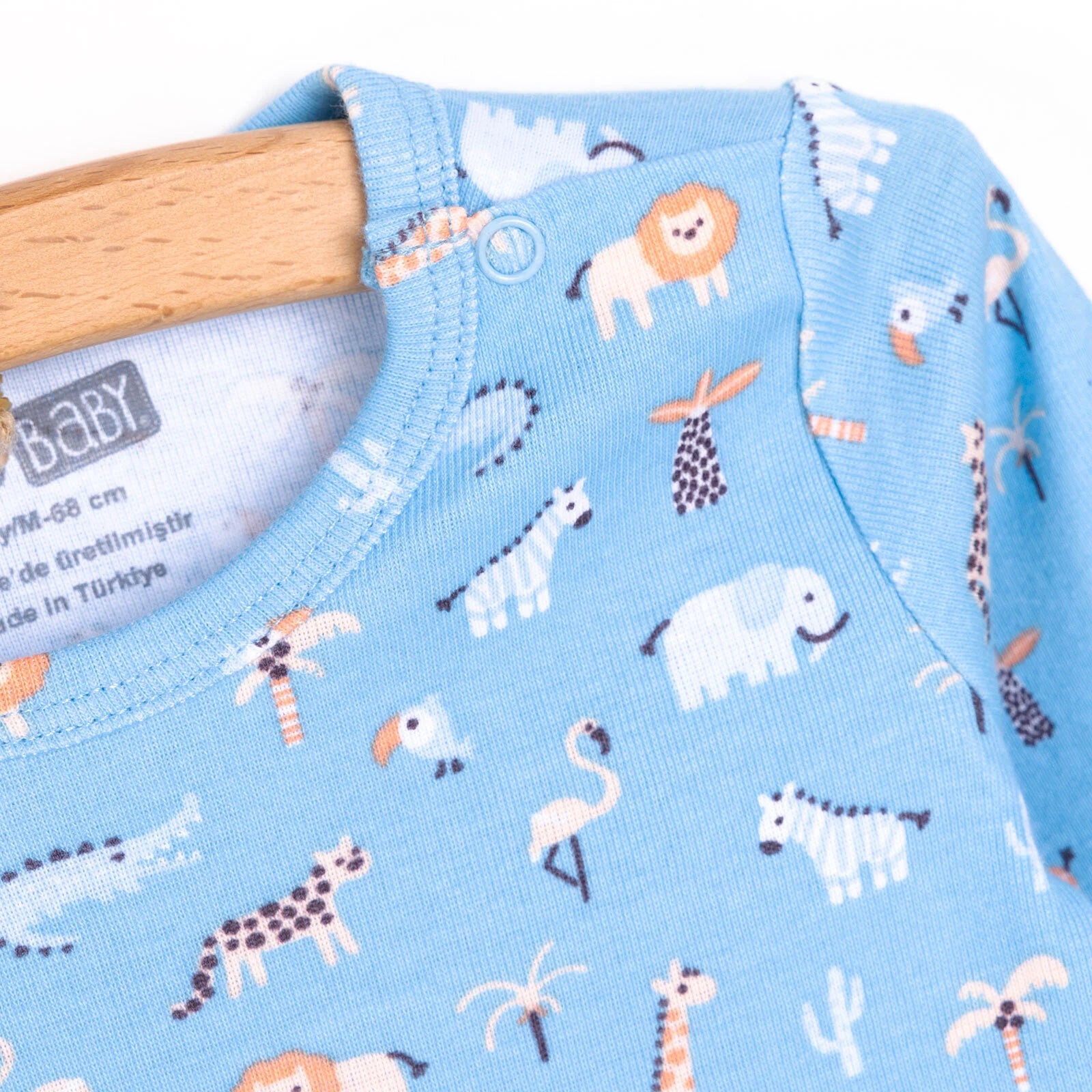 HelloBaby Baby Boy Long Sleeve Body - Light Blue - ebebek - Black Friday