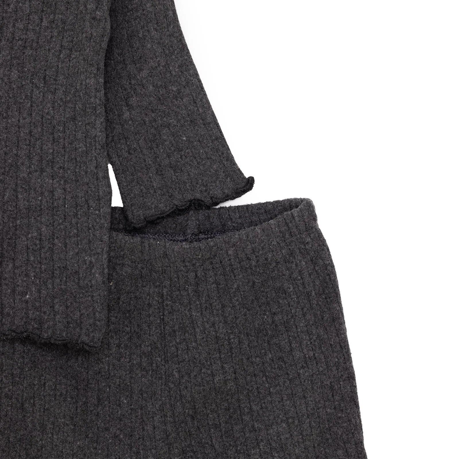 HelloBaby Girl Long Sleeve Pyjamas Set - Dark Grey - ebebek - Black Friday