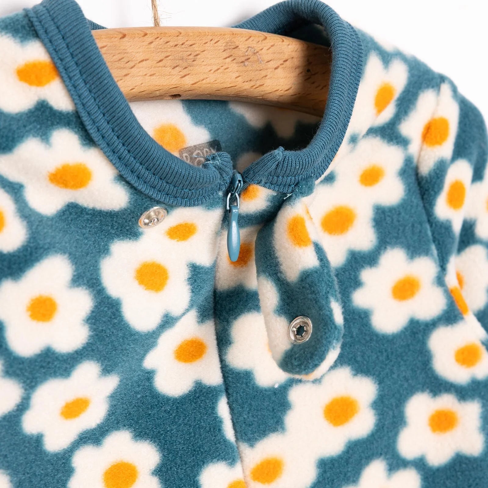 HelloBaby Newborn Fleece Footed Jumpsuit - Light Blue - ebebek - Black Friday