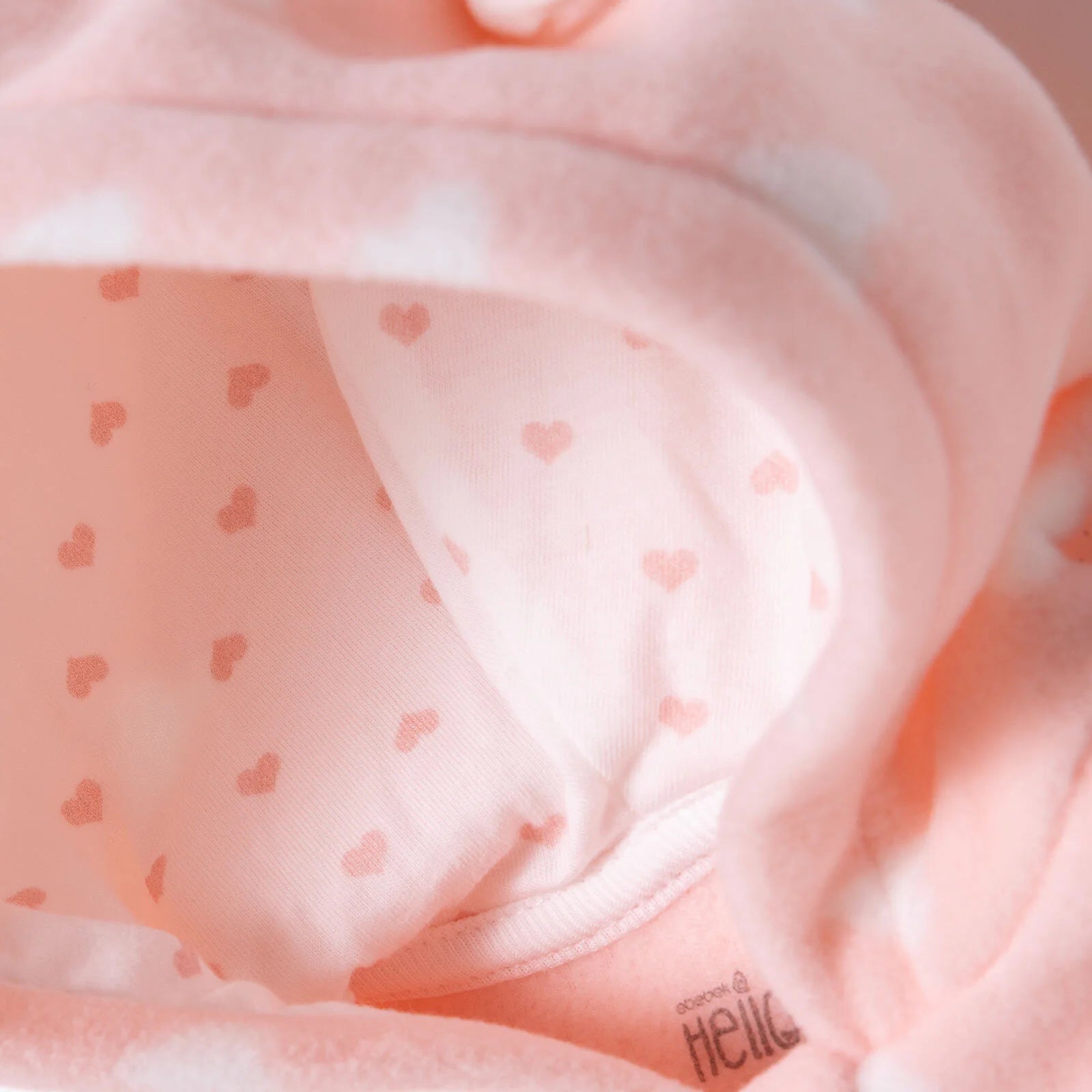 HelloBaby Newborn Polar Footed Jumpsuit - Pink Printed - ebebek - Black Friday