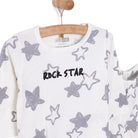 HelloBaby Boy Long Sleeve Pyjamas Set - Ecru - ebebek - Black Friday