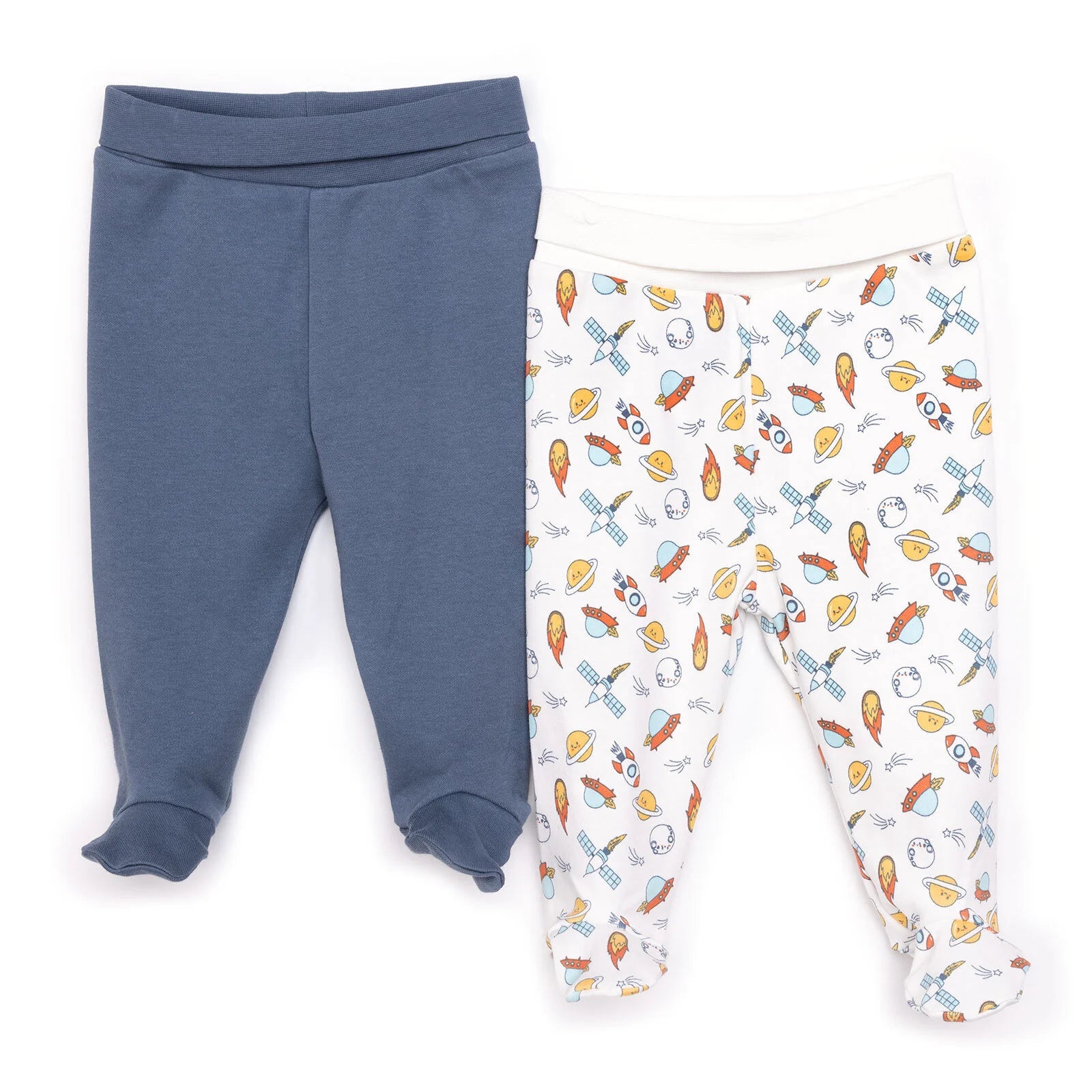 HelloBaby Boy 2 Piece Footed Bottom - Ecru - ebebek - Black Friday