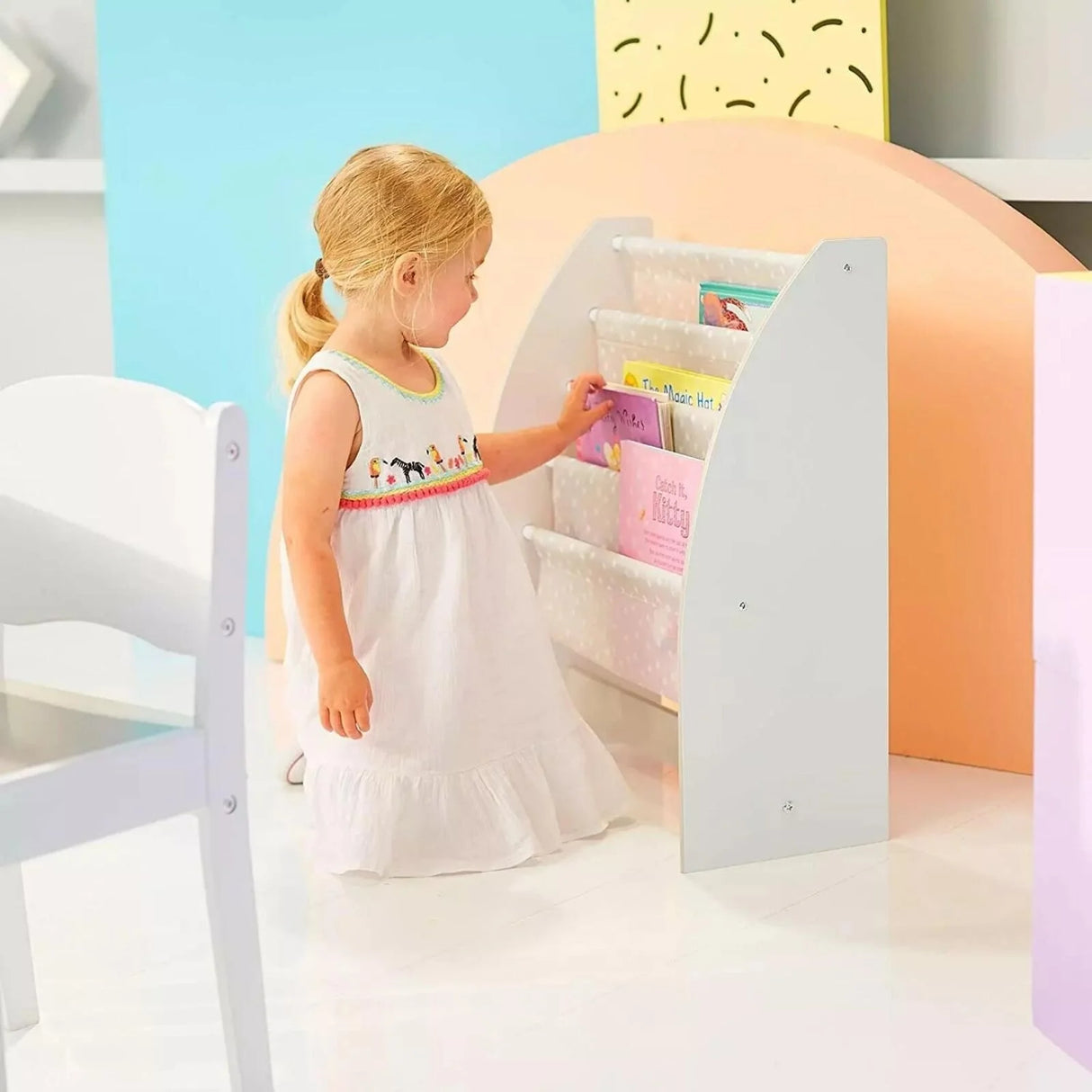 Hello Home Kids Sling Bookcase - White - ebebek - Black Friday