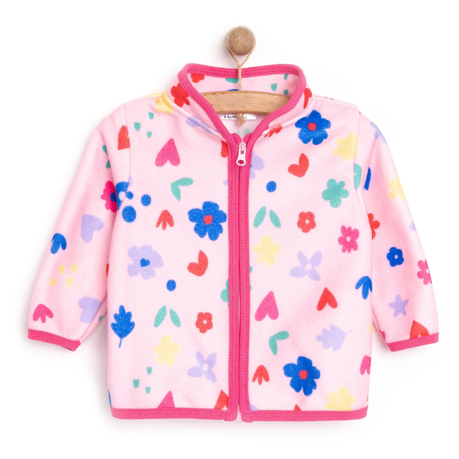 HelloBaby Basic Repeat Printed Fleece Cardigan - Printed - ebebek - Black Friday